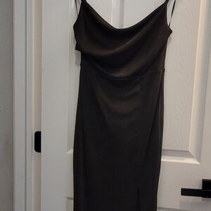 Tobi Strapless Black Dress